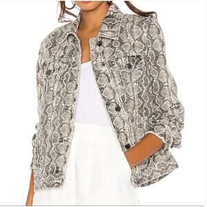 Blank NYC Snake Trucker Jacket in Size XS